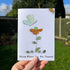 Bloom & Butterfly Inspirational Quote Sea Glass Framed Art - Seaglass Card - 8" X 6" - image 1