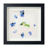 Flying Hummingbird Blue Flowers Sea Glass Framed Art - Black - 8" X 8" - image 10