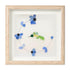 Flying Hummingbird Blue Flowers Sea Glass Framed Art - Oak - 8" X 8" - image 8