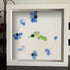 Flying Hummingbird Blue Flowers Sea Glass Framed Art - image 5