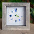 Flying Hummingbird Blue Flowers Sea Glass Framed Art - image 7
