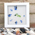 Flying Hummingbird Blue Flowers Sea Glass Framed Art - image 6