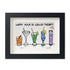 Happy Hour Cocktail Lover Sea Glass Framed Art - Black - 6" X 8" - image 11