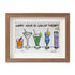 Happy Hour Cocktail Lover Sea Glass Framed Art - Walnut Brown - 6" X 8" - image 10