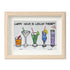 Happy Hour Cocktail Lover Sea Glass Framed Art - Oak - 6" X 8" - image 9