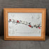 Heartwarming Birds On Snowy Branch Sea Glass Framed Art - image 8