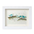 Blue Birds Serene Natural Scene Sea Glass Framed Art - White - 6" X 8" - image 14