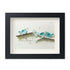 Blue Birds Serene Natural Scene Sea Glass Framed Art - Black - 6" X 8" - image 13