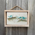 Blue Birds Serene Natural Scene Sea Glass Framed Art - image 3