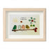 "Have a Happy Day" Birds & Sunny Sea Glass Framed Art - Oak - 6" X 8" - image 10