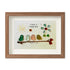 "Have a Happy Day" Birds & Sunny Sea Glass Framed Art - Walnut Brown - 6" X 8" - image 11