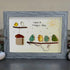 "Have a Happy Day" Cheerful Birdhouse Sea Glass Framed Art - image 3