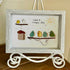 "Have a Happy Day" Cheerful Birdhouse Sea Glass Framed Art - image 6