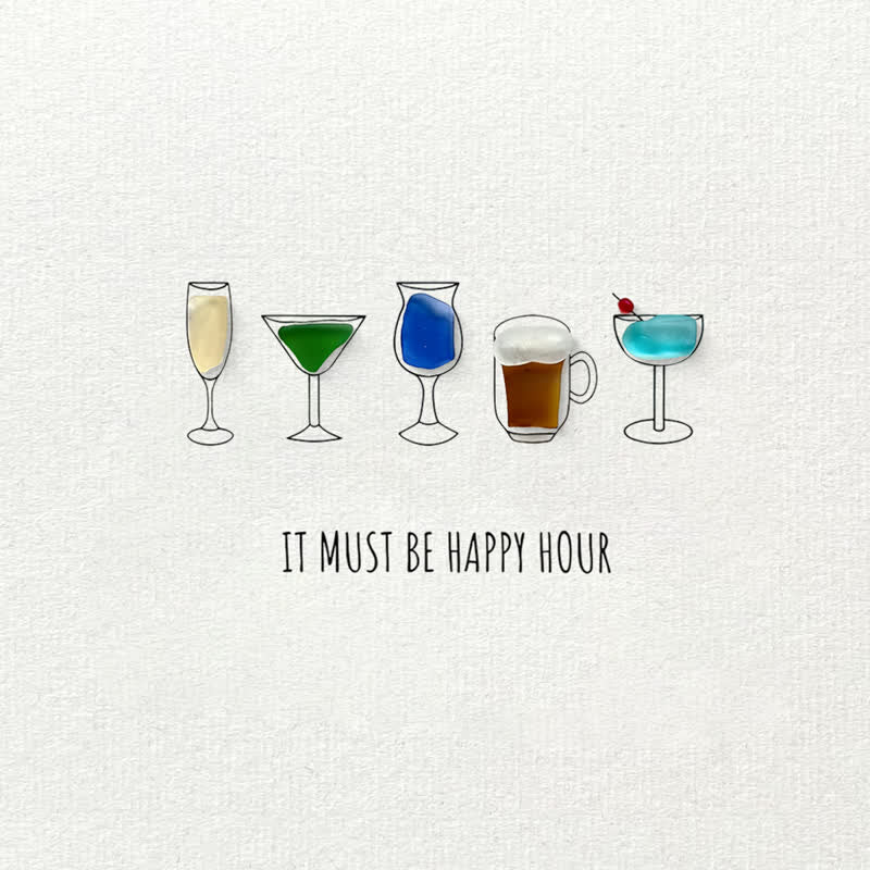 Happy Hour Sea Glass Framed Art - image 2