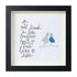 Friendship Quote Good Friend Is Like Sea Glass Framed Art - Black - 8" X 8" - image 11