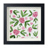 Pink Hydrangea Floral Sea Glass Framed Art - Black - 8" X 8" - image 10