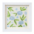Blue Hydrangea Floral Sea Glass Framed Art - White - 8" X 8" - image 13