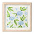Blue Hydrangea Floral Sea Glass Framed Art - Oak - 8" X 8" - image 10