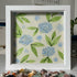 Blue Hydrangea Floral Sea Glass Framed Art - image 8
