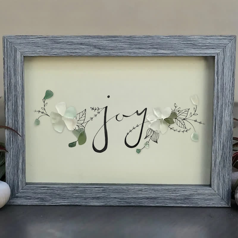 Let There Be Joy Sea Glass Framed Art - image 5