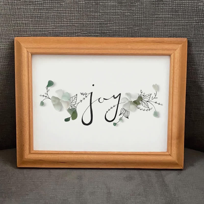 Let There Be Joy Sea Glass Framed Art - image 8