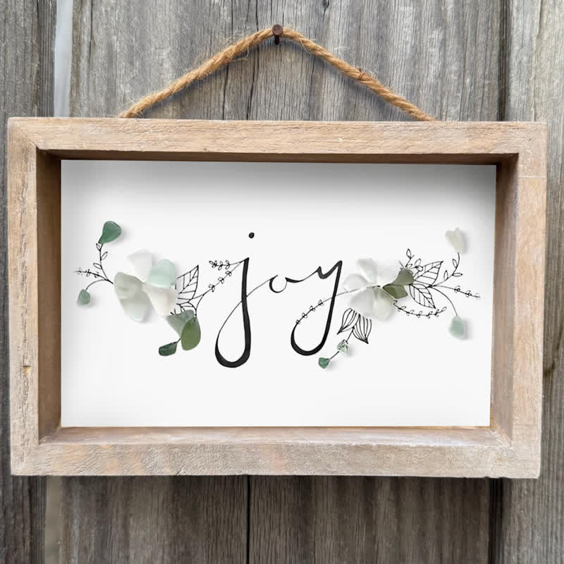 Let There Be Joy Sea Glass Framed Art - image 10