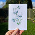 Green And White Fresh Flower Sea Glass Framed Art - image 2