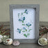 Green And White Fresh Flower Sea Glass Framed Art - image 8