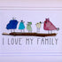 I Love My Family Bird Sea Glass Framed Art - image 9