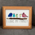 I Love My Family Bird Sea Glass Framed Art - image 8