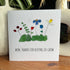 Mom Thanks For Helping Us Grow Sea Glass Framed Art - Seaglass Card - 8" X 8" - image 1