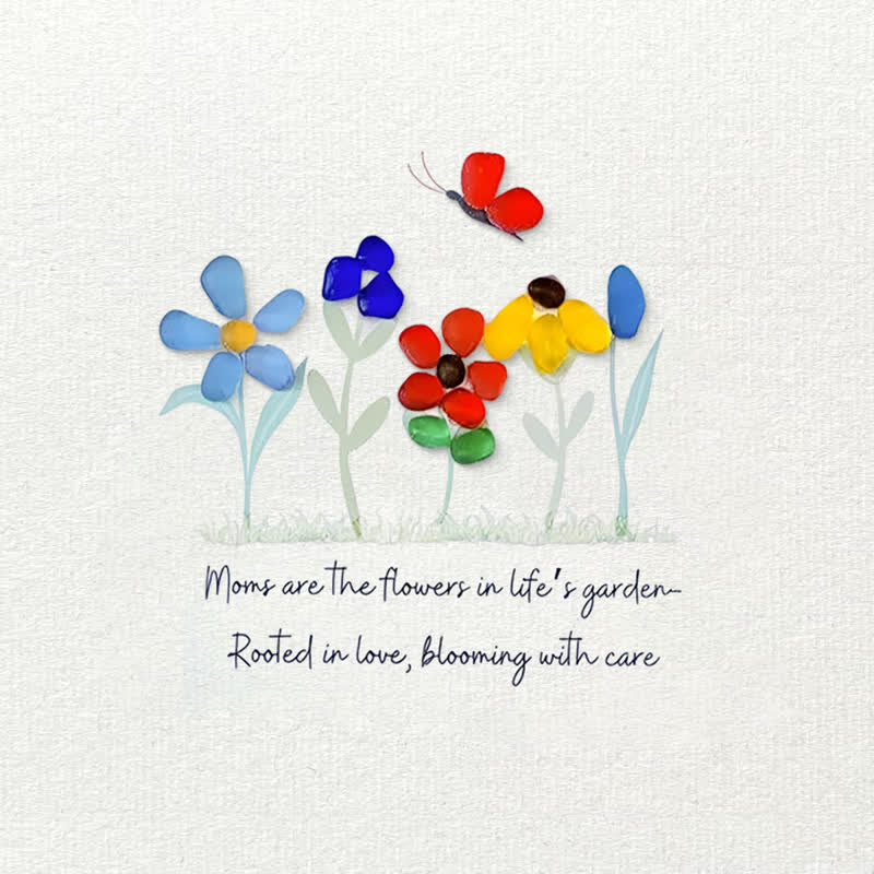 Moms Are Like Garden Sea Glass Framed Art - image 1