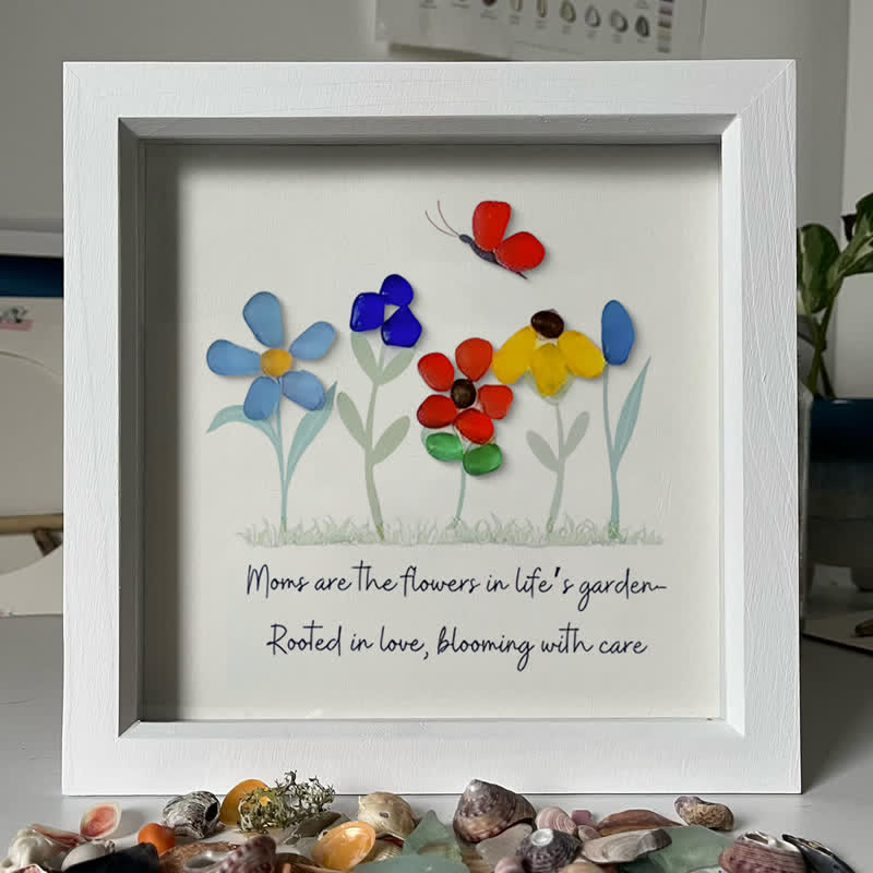Moms Are Like Garden Sea Glass Framed Art - image 0