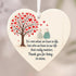 Love Tree Couple Heart-Shaped Sea Glass Hanging Ornament - image 3