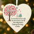 Love Tree Couple Heart-Shaped Sea Glass Hanging Ornament - image 2