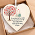 Love Tree Couple Heart-Shaped Sea Glass Hanging Ornament - image 1