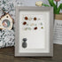 Birds On A Wire & Curious Cat Sea Glass Framed Art - image 6