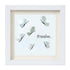 "Freedom..." Butterflies Sea Glass Framed Art - White - 8" X 8" - image 12