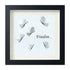 "Freedom..." Butterflies Sea Glass Framed Art - Black - 8" X 8" - image 11