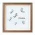 "Freedom..." Butterflies Sea Glass Framed Art - Walnut Brown - 8" X 8" - image 10