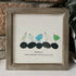 Warm Birds Love Family Sea Glass Framed Art - image 4