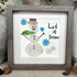 "Let It Snow" Snowman Sea Glass Framed Art - image 4