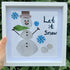 "Let It Snow" Snowman Sea Glass Framed Art - image 8