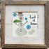 "Let It Snow" Snowman Sea Glass Framed Art - image 6