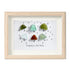 "Singing in the Rain" Umbrella Sea Glass Framed Art - Oak - 6" X 8" - image 12