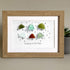"Singing in the Rain" Umbrella Sea Glass Framed Art - image 5