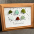 "Singing in the Rain" Umbrella Sea Glass Framed Art - image 4