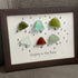 "Singing in the Rain" Umbrella Sea Glass Framed Art - image 6