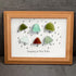 "Singing in the Rain" Umbrella Sea Glass Framed Art - image 3