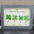 Four Leaf Clover Blessings Sea Glass Framed Art - image 7
